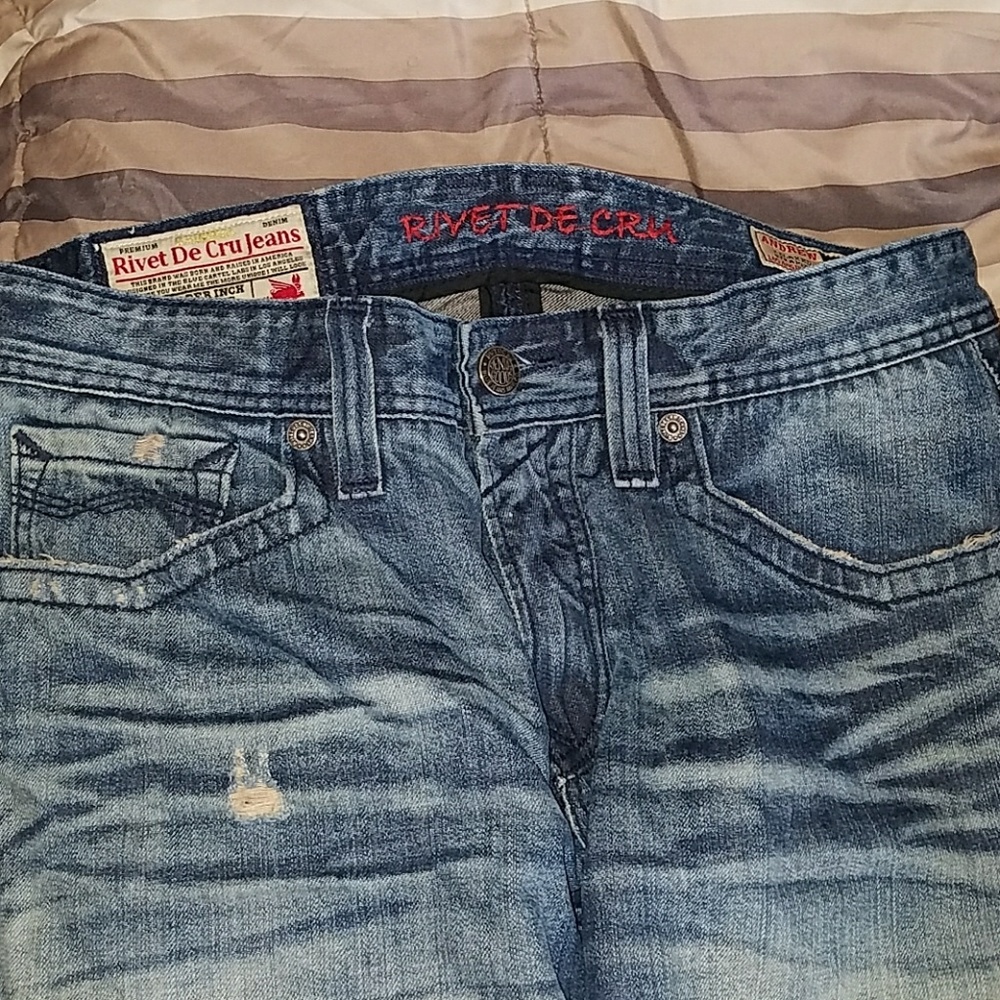 Rivet de cru jeans